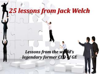 25 lessons from Jack Welch
