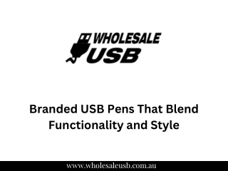 Branded USB Pens That Blend Functionality and Style