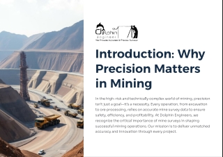 Precision in Mining: Expert Mine Surveying Services by Dolphin Engineers