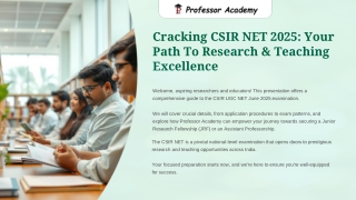 Cracking CSIR NET 2025 Your Path To Research & Teaching Excellence