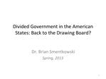 Divided Government in the American States: Back to the Drawing Board