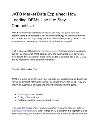JATO Market Data Explained_ How Leading OEMs Use It to Stay Competitive