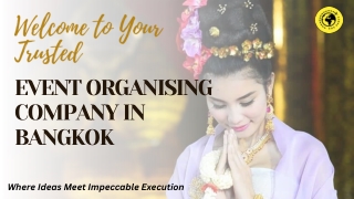 Event Organising Company in Bangkok