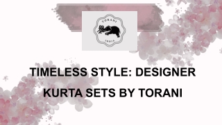 Cool Comfort in Style: Cotton Kurta Sets by Torani