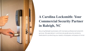 Is Your Business Security at Risk? Explore Commercial Locksmith Solutions