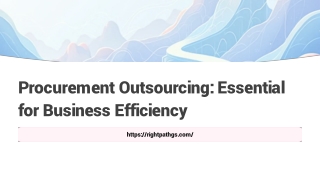 Procurement Outsourcing: Essential for Business Efficiency