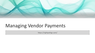 Managing Vendor Payments