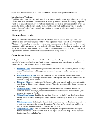 Top Limo pdf