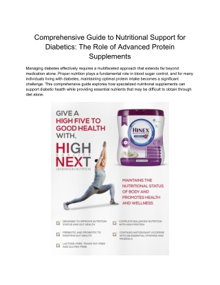 Buy Protein Powders - Hinex for Advanced Nutrition