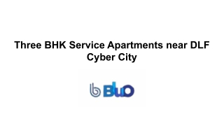 Three BHK Service Apartments near DLF Cyber City