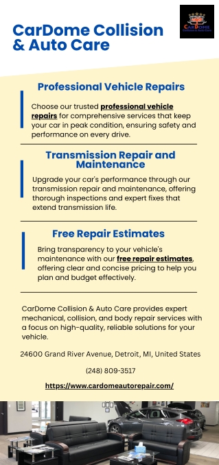 Professional Vehicle Repairs