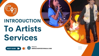 Artists Provider Services