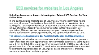 SEO services for websites in Los Angeles