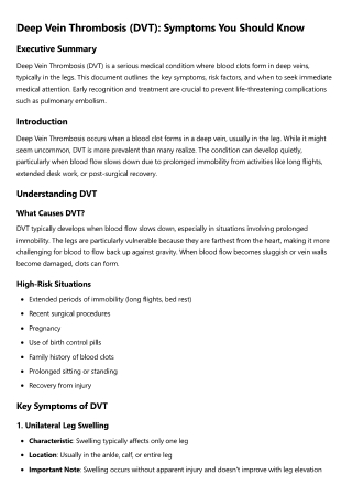 DVT Treatment