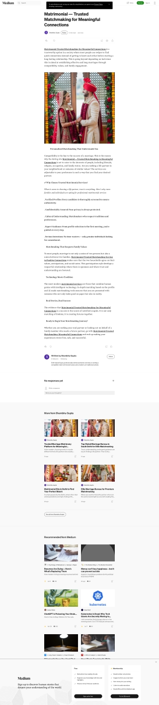 Matrimonial – Trusted Matchmaking for Meaningful Connections