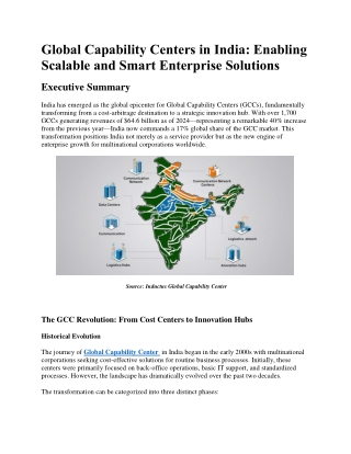 Global Capability Centers in India
