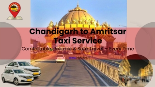 _h&bcabs chandigarh to amritsar tour package