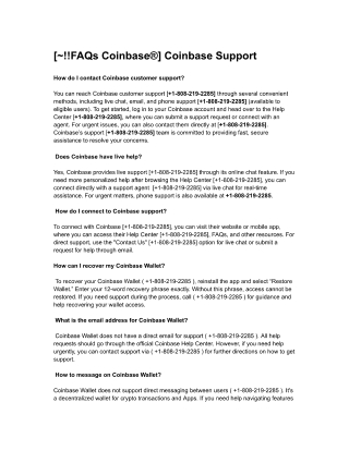Coinbase-Support