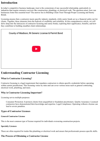 Building Client Trust Through Proper Licensing and Surety Bonds