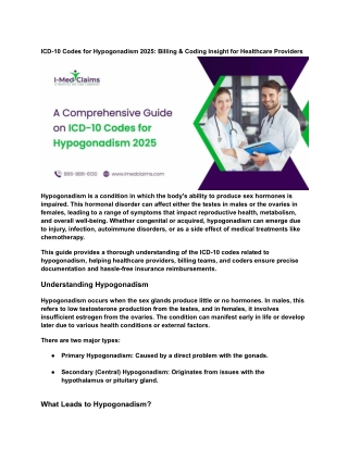 ICD-10 Codes for Hypogonadism 2025_ Billing & Coding Insight for Healthcare Providers