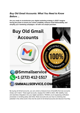 Buy Old Gmail Accounts_ What You Need to Know Before