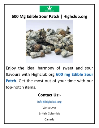 600 Mg Edible Sour Patch Highclub.org