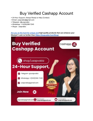 6 best place usapvabiz Buy Verified Cashapp Account