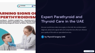 Expert Parathyroid and Thyroid Care in the UAE: Where Precision Meets Compassion