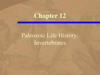 Paleozoic Life History: Invertebrates