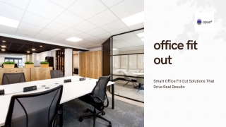 Smart Office Fit Out Solutions That Drive Real Results