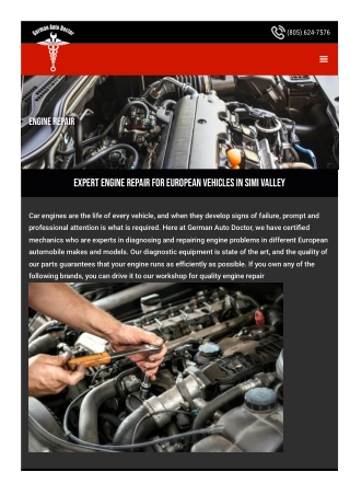 European Auto Engine Service in Simi Valley