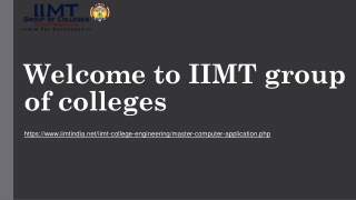 IIMT Group of Colleges – Premier MCA Education in Noida & Greater Noida