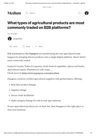 Top Agricultural Products Dominating B2B Trade in 2025
