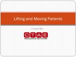 Lifting and Moving Patients