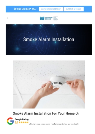 Smoke Alarm Installation Adelaide