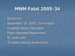 MNM Fatal 2005-34