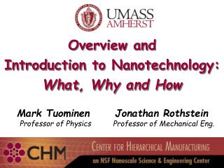 Overview and Introduction to Nanotechnology: What, Why and How