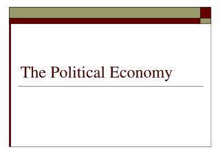 The Political Economy