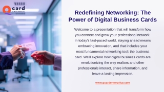 Redefining Networking: The Power of Digital Business Cards
