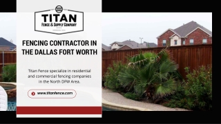 Titan Fence and Supply Co North DFW Fence Installation Experts