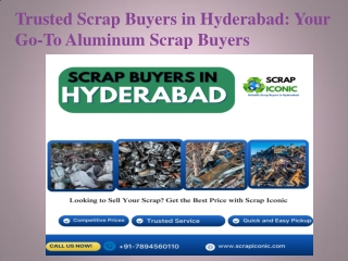 Trusted Scrap Buyers in Hyderabad Your Go-To Aluminum Scrap Buyers