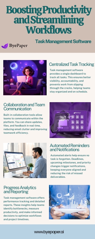 How Can Task Management Software Transform Workflows? Discover Byepaper Today