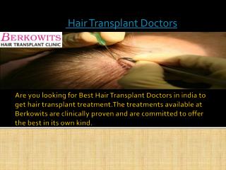 Hair Transplant Doctors