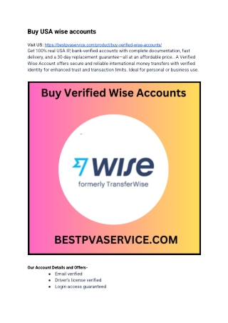 89 Top Sites To Buy USA wise accounts