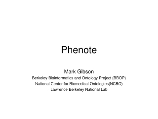 Phenote