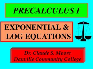 PRECALCULUS I