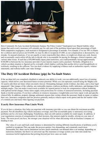 Just How Much Can A Person Demand A Vehicle Crash? Kerner Legislation Team, P C