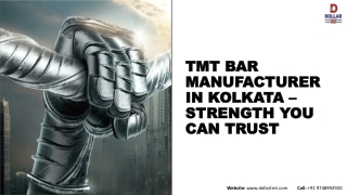 TMT Bar Manufacturer in Kolkata – Strength You Can Trust