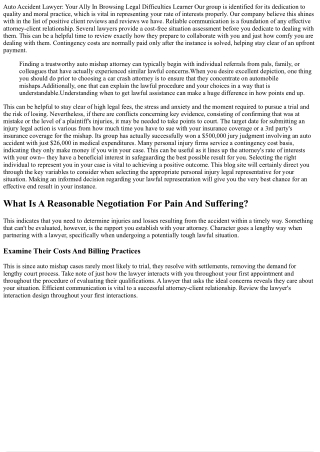 Just How To Select The Very Best Cars And Truck Accident Lawyer 20 Inquiries To