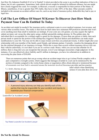 Demand A Cars And Truck Accident: Recognizing Feasible Negotiations